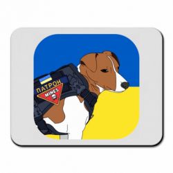 Коврик для мыши Патрон на фоне флага - PrintSalon