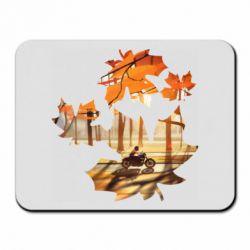 Коврик для мыши Проезжая осень - PrintSalon