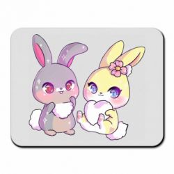 Коврик для мыши Rabbits In Love - PrintSalon