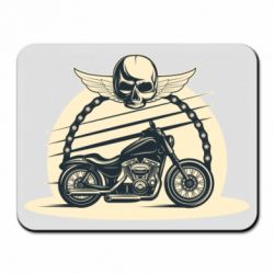 Коврик для мыши Skull and Bike - PrintSalon