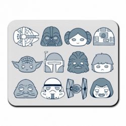 Коврик для мыши Star wars icons - PrintSalon