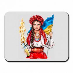 Коврик для мыши Украинская девушка в венку - PrintSalon