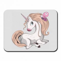 Коврик для мыши Unicorn with bow tie - PrintSalon
