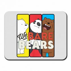 Коврик для мыши We bare bears collage - PrintSalon