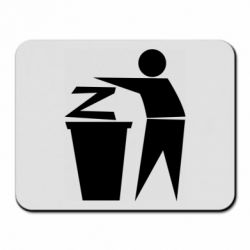 Коврик для мыши Z is a trash - PrintSalon