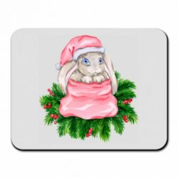 Коврик для мыши Заяц Новогодний - PrintSalon