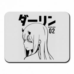 Коврик для мыши Zero Two Girl - PrintSalon