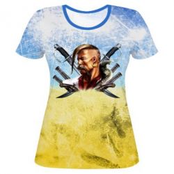 Женская футболка 3D Козак