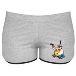 Женские шорты Козак с бандурой - PrintSalon