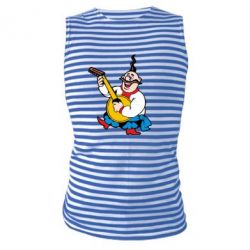 Майка-тельняшка Козак с бандурой - PrintSalon