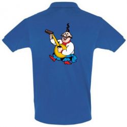 Мужское поло Козак с бандурой - PrintSalon