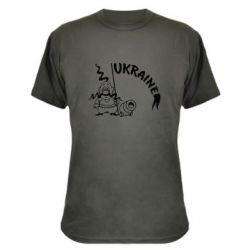 Камуфляжная футболка Козак з гарматою