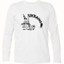 Футболка с длинным рукавом Козак з гарматою - PrintSalon