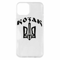 Чехол для iPhone 14 Козак з гербом - PrintSalon