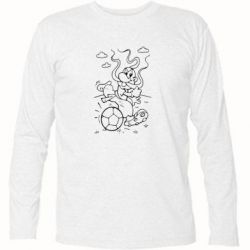 Футболка с длинным рукавом Козак з м'ячем - PrintSalon