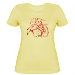 Женская футболка Козак з щитом - PrintSalon