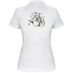 Женское поло Козак з щитом - PrintSalon