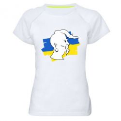 Женская футболка для спорта Kozak zahisnik - PrintSalon