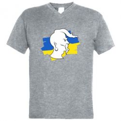 Мужская футболка  с V-образным вырезом Kozak zahisnik