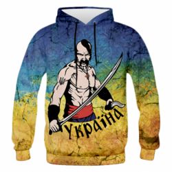 Чоловіче 3D худі Kozak - PrintSalon