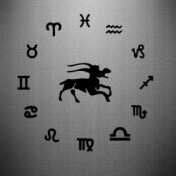 Наклейка козерог - PrintSalon