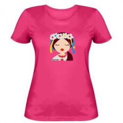 Женская футболка Красива україночка