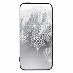 Чехол для iPhone5/5S/SE Красивые снежинки - PrintSalon
