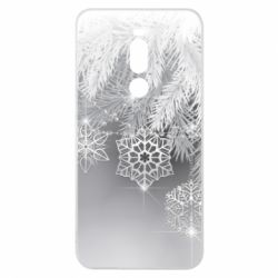 Чехол для Meizu Note 8 Красивые снежинки - PrintSalon
