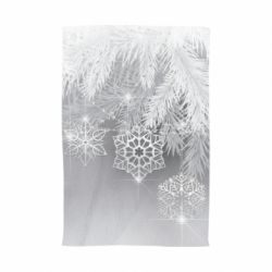 Полотенце с принтом Красивые снежинки - PrintSalon