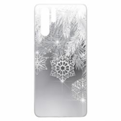 Чехол для Huawei P30 Pro Красивые снежинки - PrintSalon