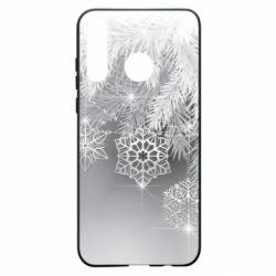 Чехол для Huawei P30 Lite Красивые снежинки - PrintSalon