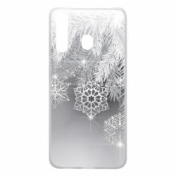 Чехол для Samsung A60 Красивые снежинки - PrintSalon