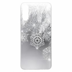 Чехол для Samsung A70 Красивые снежинки - PrintSalon