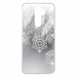Чехол для Xiaomi Redmi Note 8 Pro Красивые снежинки - PrintSalon