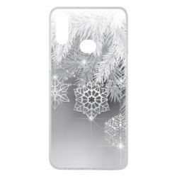Чехол для Samsung A10s Красивые снежинки - PrintSalon