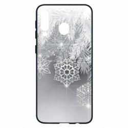 Чехол для Samsung M30 Красивые снежинки - PrintSalon