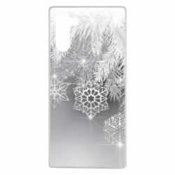 Чехол для Samsung Note 10 Красивые снежинки - PrintSalon