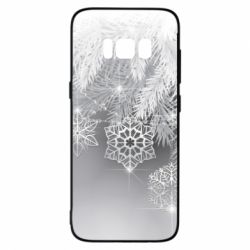 Чехол для Samsung S8 Красивые снежинки - PrintSalon