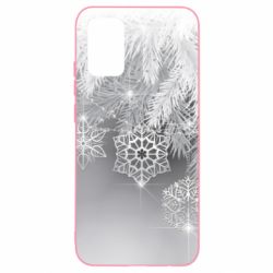 Чехол для Samsung A02s/M02s Красивые снежинки - PrintSalon