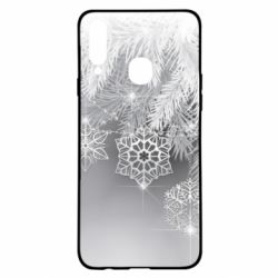 Чехол для Samsung A20s Красивые снежинки - PrintSalon