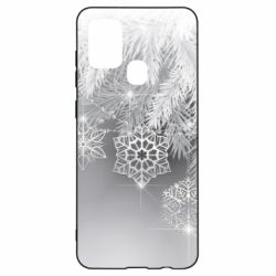 Чехол для Samsung A21s Красивые снежинки - PrintSalon