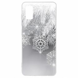 Чехол для Samsung A41 Красивые снежинки