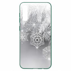 Чехол для Samsung A50 Красивые снежинки