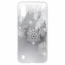 Чехол для Samsung A01/M01 Красивые снежинки