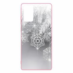 Чехол для Samsung Note 20 Красивые снежинки - PrintSalon