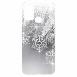 Чехол для Oppo A52/A72/A92 Красивые снежинки - PrintSalon