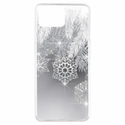 Чехол для Oppo A73 Красивые снежинки - PrintSalon