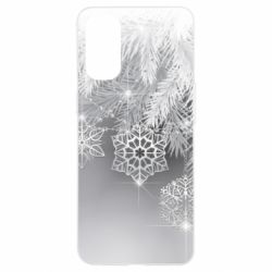 Чехол для Oppo Reno 4 Красивые снежинки - PrintSalon