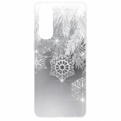 Чехол для Oppo Reno 4 Pro Красивые снежинки - PrintSalon