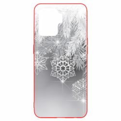 Чехол для Oppo Reno 5 Lite Красивые снежинки - PrintSalon